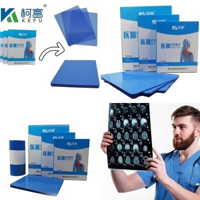 Filme médico a jato de tinta azul-branco Filme de raios-X fabricado em PET para impressoras a jato de tinta em folhas