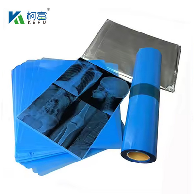 Filme de raios X Médico Filme de jato de tinta azul seco 210microns CT DR Filme A4 8x10 Folha ou rolo Para meios de impressão de jato de tinta médico