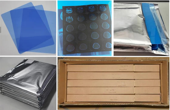 Filme de raios-X de jato de tinta azul Filme seco médico Folhas A4 A3